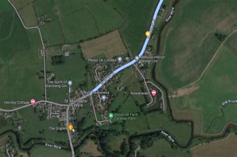 Nicola Bulley Missing Map Of River Wyre Search As Police Comb Miles Of