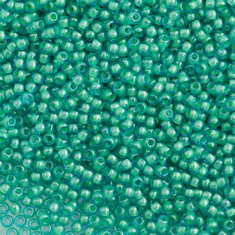 Toho Round Seed Bead 110 Inside Color Lined Aqua Blue 25 Inch Tube Aura Crystals Llc