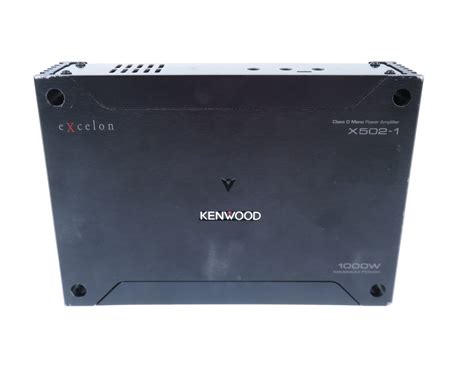 Kenwood Excelon X X Series Watts Rms At Ohms Mono Subwoofer