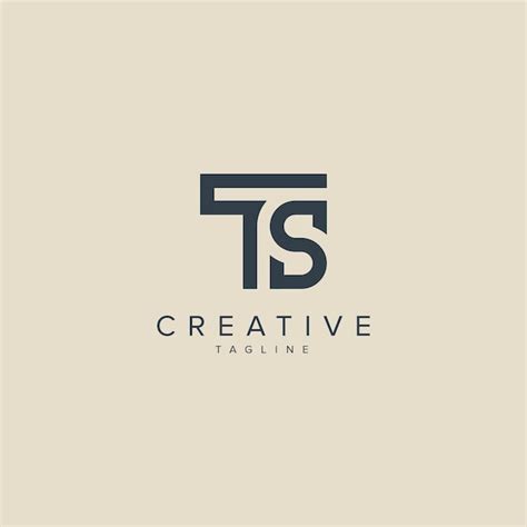 Premium Vector Alphabet Letters Ts St Creative Logo Initial Based