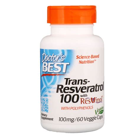 Doctor S Best Trans Resveratrol With Resvinol Mg Veggie Caps