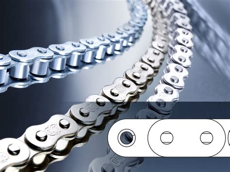 Roller Chain B Straight Side Plates Stainless Steel Elite