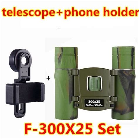 Télescope F 300x25 Set Jumelles puissantes de Camouflage HD 700x25