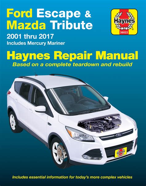 Mazda Tribute Haynes Repair Manuals Guides