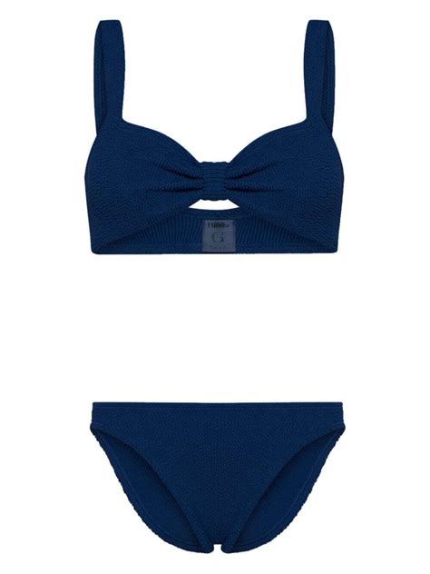 Hunza G Bonnie Crinkled Bikini Blue Editorialist