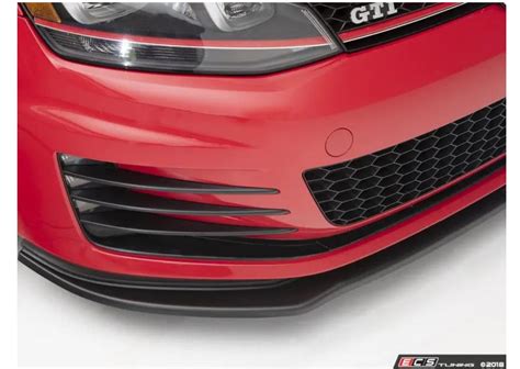 Ecs Tuning Vw Golf Mk7 Front Lip Spoiler Textured Black Redline Performance