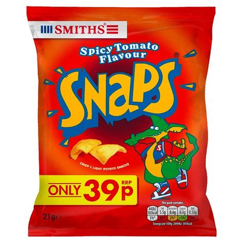 Smiths Snaps Spicy Tomato 30 X 21g Ebay