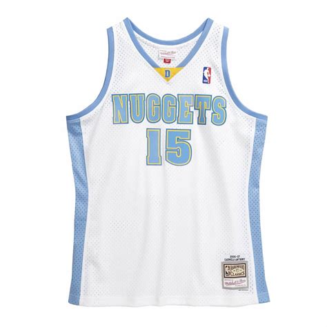 Mitchell Ness Denver Nuggets 15 Carmelo Anthony Swingman Jersey