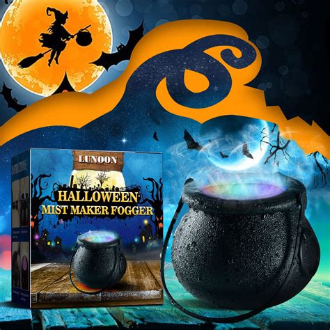 Buy Hozvomi Halloween Mist Maker Fogger Black Witch Jar Atomizer