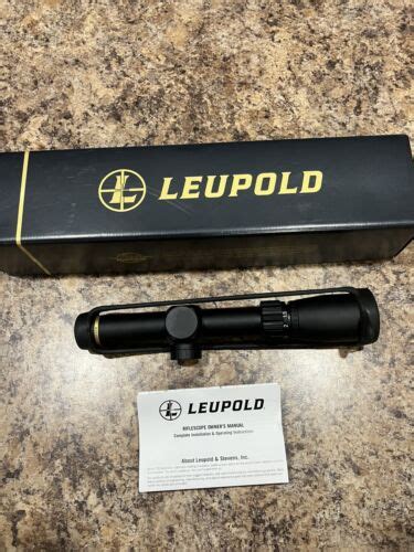 Leupold VX Freedom 1 5 4x20 1 Inch Matte Pig Plex SFP Riflescope 174177