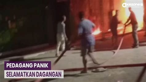 Pasar Gringging Kediri Terbakar Kios Dan Lapak Pedagang Ludes Dilalap