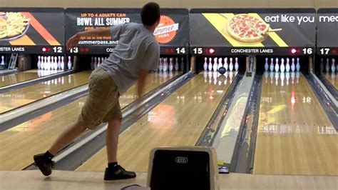 Bowling Practice Two Handed And One Handed Youtube