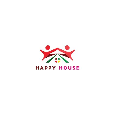 Premium Vector Happy House Logo Icon Design Template Flat Vector