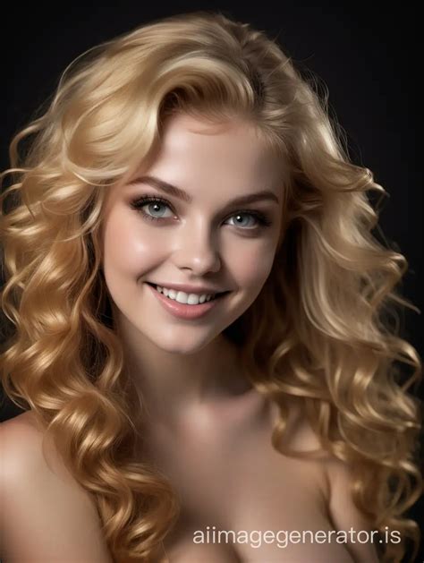 Professional Headshot Of A Beautiful Young Model With Wavy Hairstyle