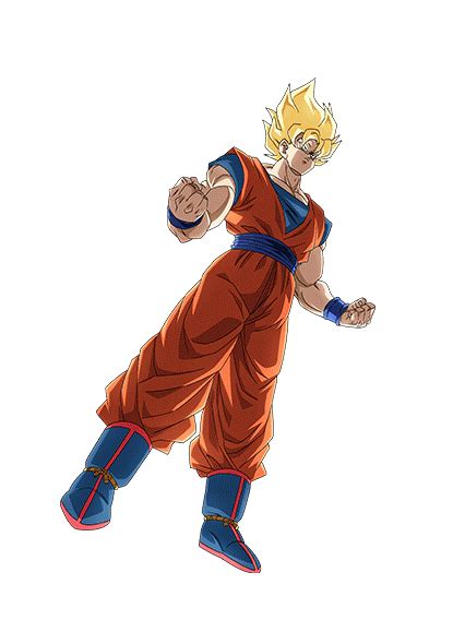 Super Saiyan Goku Dokkan Battle Render 10 By Princeofdbzgames On Deviantart