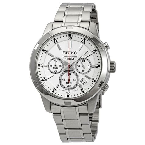 Seiko Neo Sports Chronograph Silver Dial Men S Watch Sks P