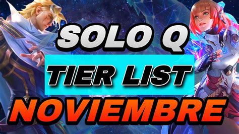 TIER LIST DE NOVIEMBRE Los Mejores Heroes A Usar En Este Meta YouTube