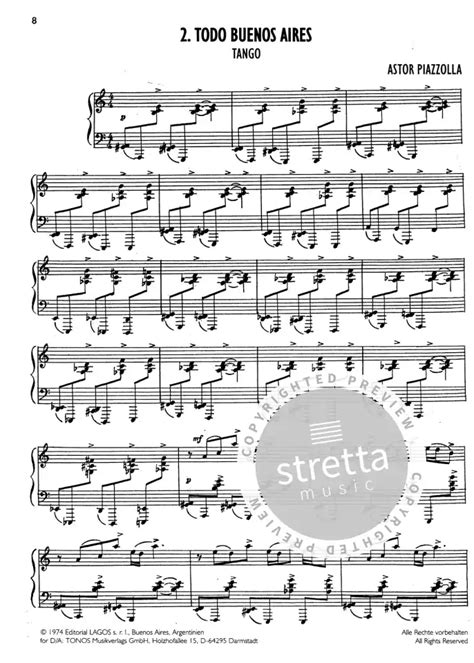 Todo Buenos Aires Von Astor Piazzolla Im Stretta Noten Shop Kaufen