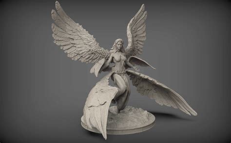 Six Winged Angel 3d Printable Miniature Zbrushcentral