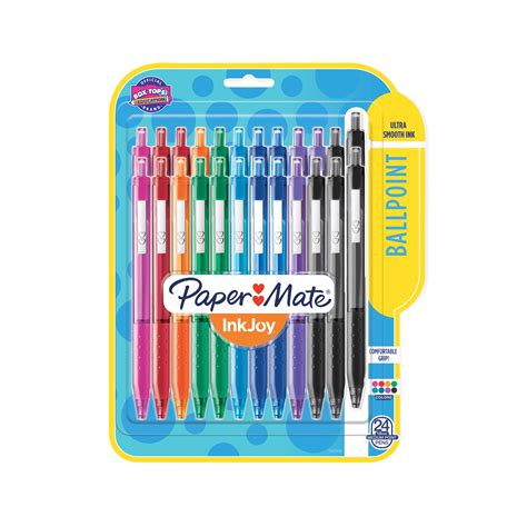 Paper Mate Inkjoy Rt Retractable Ballpoint Pen Mm Colors