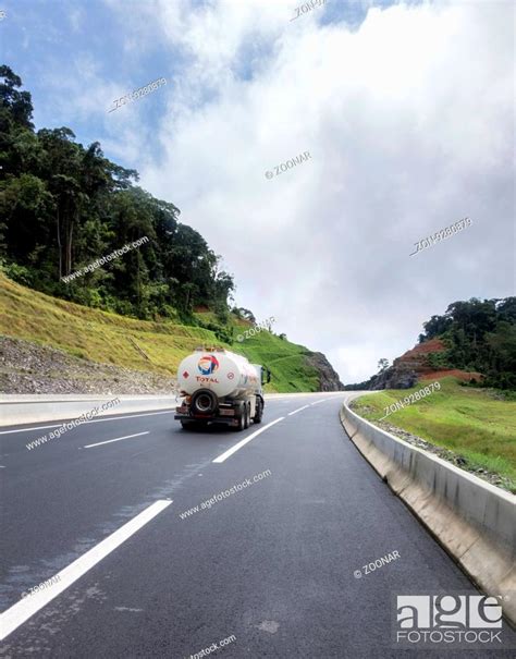 Modern Motorway Between Bata And Mongomo And The New City Of Oyala In