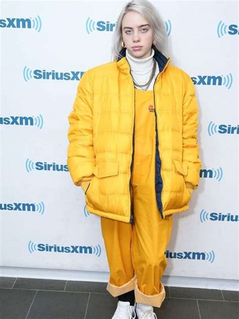 Billie Eilish Yellow Puffer Jacket - The American Outfit