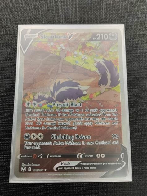 Pokemon Tcg Skuntank V Alternate Art Ultra Rare Silver