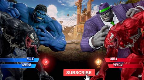 Blue Hulk Vs Green Mafia Hulk And Black Venom Vs Carnage Very Hard