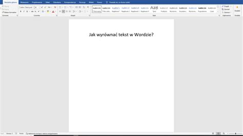 Jak Wyr Wna Tekst W Wordzie Martwe Piksele