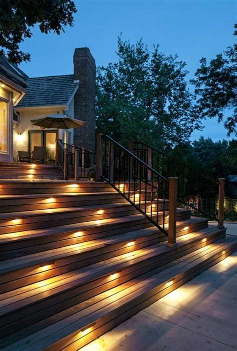 Clairage Pour Terrasse En Bois Ext Rieur Escalier Spot Led Encastrable