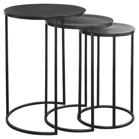 Nesting Tables in Black Iron – English Country Home