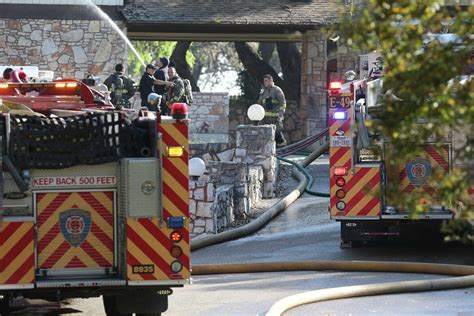 San Antonio Fire Crews Battle Blaze On Northwest Side