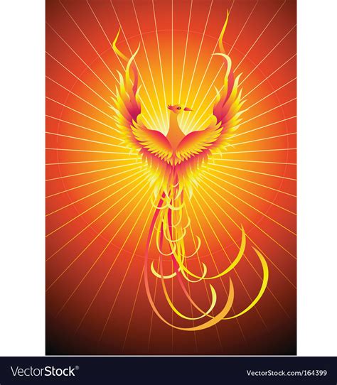 Phoenix bird Royalty Free Vector Image - VectorStock