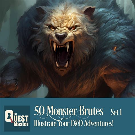 Monster Brute Portraits Set Dnd Monster Illustrations Dungeons