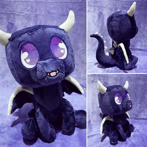 Chibi Enderdragon plushie by CustomCuddles on DeviantArt