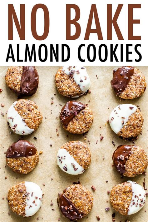 healthy  bake almond cookies eating bird food