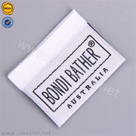 Sinicline Custom Centerfold Damask Woven Label For Apparel China