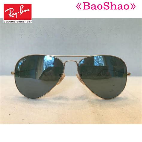 【ของแท้】แว่นตากันแดด Raban 58 มม Aviators Rb3025 W G15 กรอบสีทองเข้ม