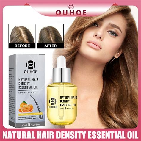 Ouhoe Natural Hair Density Essential Oil Dense Hair Essence Moisturizes And Thickens Hair Anti