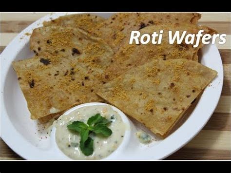 बच हई रट स बनय टसट करसप वफरस Leftover Roti Chapati