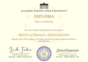 Master of Business Administration - Academy Europe | Free and Open MBA ...