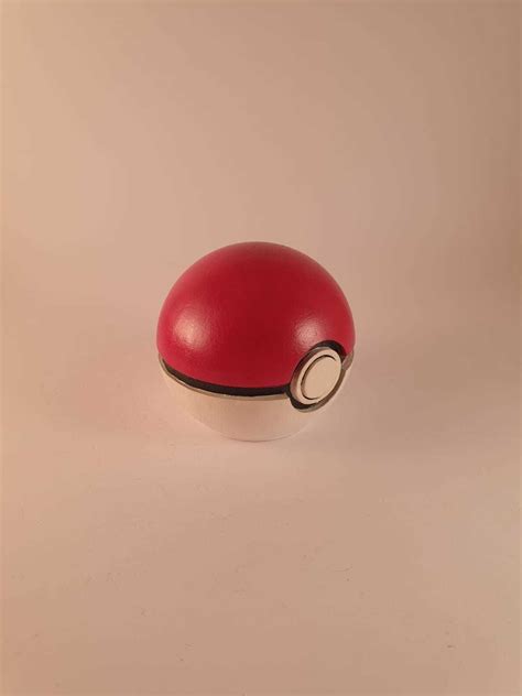 High Quality Pokeball Flat Based Printable 3d Model 3d Printable Cgtrader