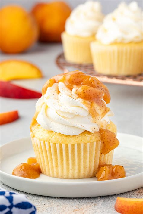 Peach Cobbler Cupcakes State Of Dinner