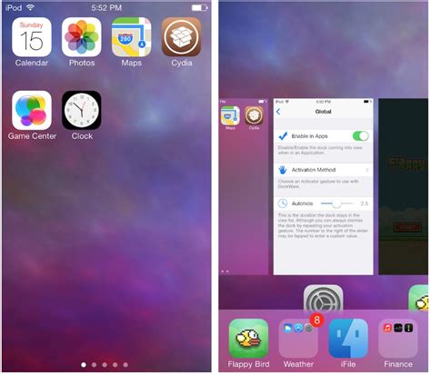 Dockware Un Tweak Per Accedere Sempre Alle App Del Dock Di Ios Cydia