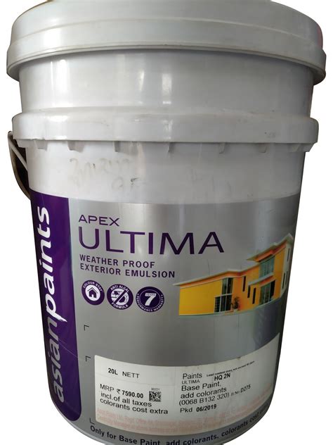 High Gloss Asian Paint Apex Ultima Exterior Emulsion 51 OFF