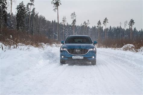 Moskau Russland Januar Mazda Cx Kf Skyactive Redaktionelles