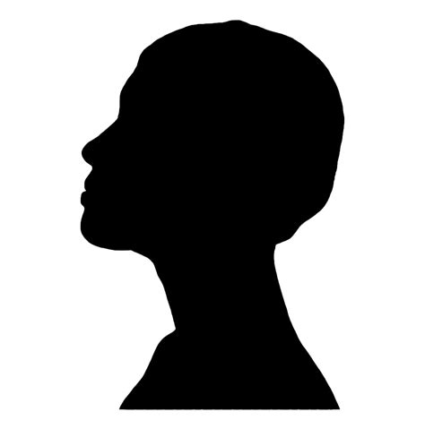 Silhouette Profile Minimalist Human Head Outline Design Avatar Png