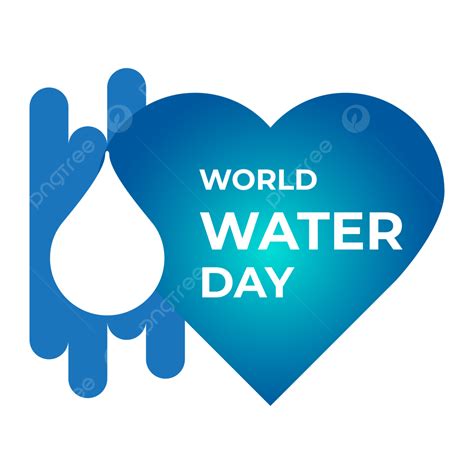 World Water Day Vector Hd Images Water World Day Paper Logo Paper