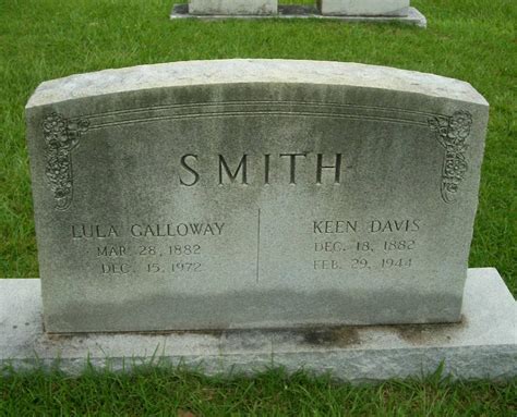 Lula Galloway Smith M Morial Find A Grave