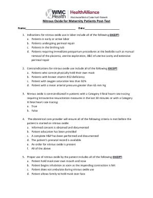 Fillable Online Pro Con Debate Nitrous Oxide For Labor Analgesia PMC